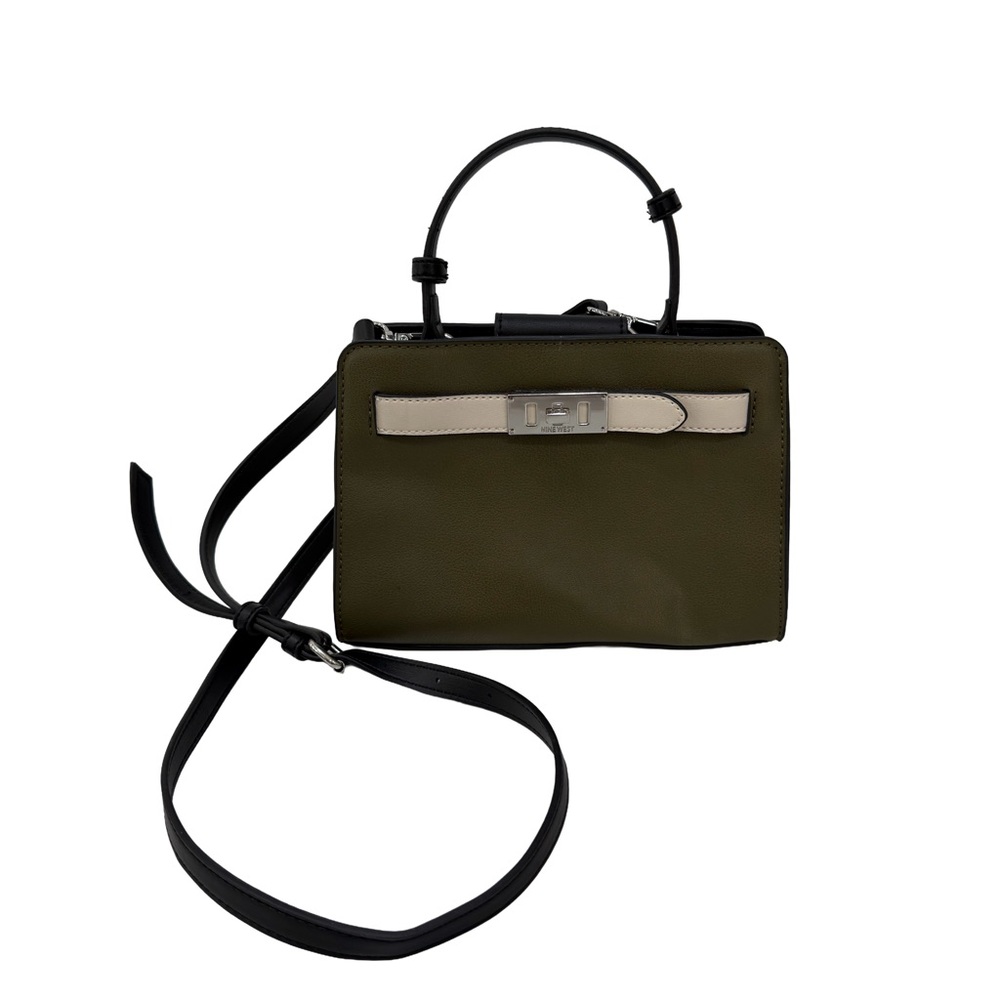 Nine West Olive and Black Crossbody Bag